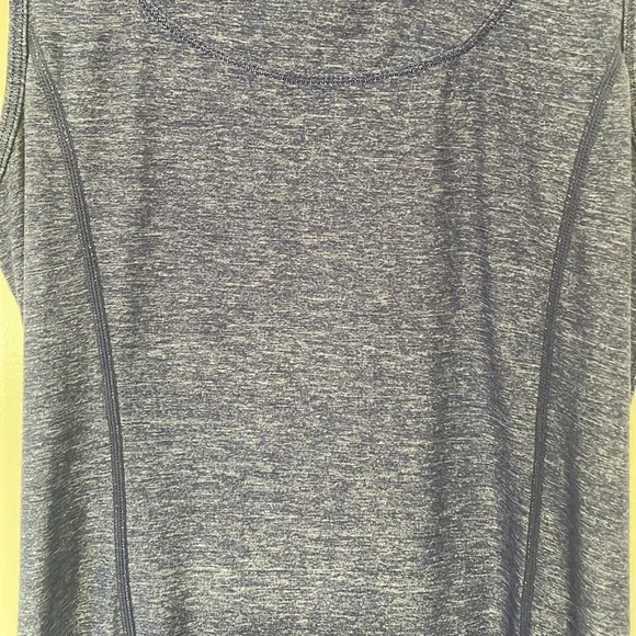 Lululemon Heathered Blue Ruffle Tank - Picture 6 of 6
